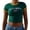 Green, variant on HCYSFG Women's South Africa Flag Graphic Top Crewneck Short Sleeve Casual Fashion T Shirts Summer Daily Wear Trendy Sporty Activewear Tee