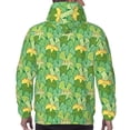 thumbnail image 7 of Lsque Cartoon Frog And Lotus Leaf Pattern Casual Men's Hoodie,Hooded Sweatshirt with Kangaroo Pocket,Pullover Hoodie-Small, 7 of 7