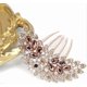 thumbnail image 2 of Women Rhinestone Hair Comb Elegant Peacock Hair Comb Shining Crystal Peacock Hair Comb Bridal Wedding Tiara Comb Simple Delicate Peacock Hair Accessor, 2 of 4