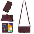 thumbnail image 1 of Mantto for Samsung Galaxy A13 5G 6.5 inch Crossbody Phone Case with Shoulder Strap,Magnetic Closure Folio Kickstand Card Slots Premium PU Leather Full Protection Shockproof Cover,Winered, 1 of 8