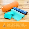 thumbnail image 6 of Sol Living Yoga Blocks 2 Pack High Density EVA Foam Yoga Cushion Stretching Pilates Meditation Exercise Equipment Support Deepen Poses Odor Free Non Slip Yoga Accessories - 4" x 6" x 9"- Turquoise, 6 of 9