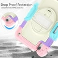 thumbnail image 6 of TECH CIRCLE Bumper Case for iPad Mini 6th Generation, iPad Mini 6 Case 8.3" 2021, Shockproof Cute Kids Case with Screen Protector & Pencil Holder & Hand Strap & Kickstand & Shoulder Strap, Pink, 6 of 7