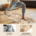thumbnail image 4 of Brown Camo Speckled Pattern Hot Yoga Mat Towel Non Slip for Hot Yoga - Quick-Drying Yoga Mat Cover with 4 Corner Pockets with Travel Bag - Hot Yoga Towel Non Slip 74"x26", 4 of 6