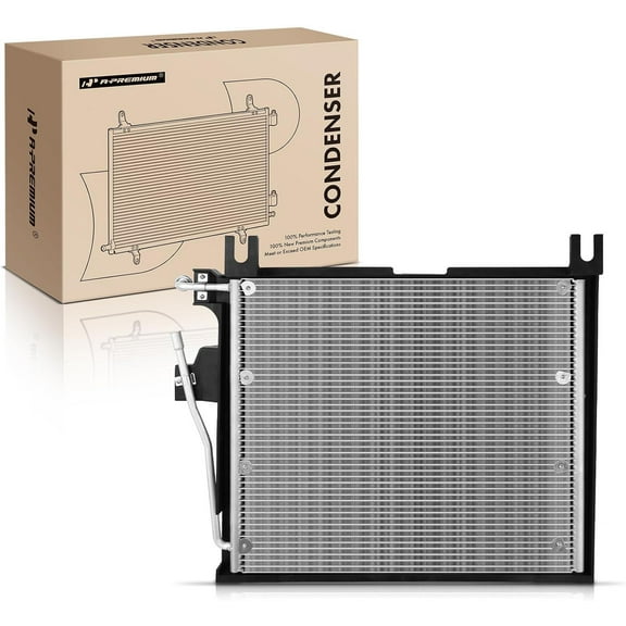 A-Premium Air Conditioning A/C Condenser Compatible with Dodge Durango 1998-1999, Dakota 1997-1999, Replace# 4798, 4922, 55055593