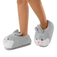 thumbnail image 3 of CBGELRT Bunny Slippers for Women Kawaii Cartoon Rabbit Ears House Slippers Indoor Outdoor Non Skid Slides Warm Shoes Loafer Gray Size S, 3 of 9