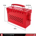 thumbnail image 2 of Caja de seguridad Lockout Tagout Group TRADESAFE Premium Loto, acero de 18 g, 2 of 8