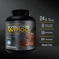 thumbnail image 2 of EVOLUTION. Proteína de Suero de Leche, WP100, Whey Protein, 2800 Gramos (Sabor MOKA) Evolution Nutraceutical Company wp100 bote 2800g, 2 of 7