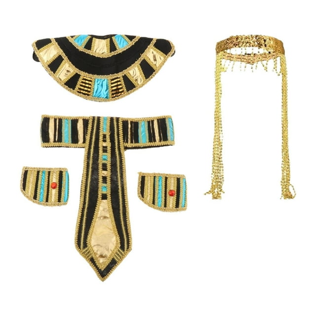 5 Piezas De Accesorios Para Disfraces Egipcios De Mujer, Collar Para Ropa De Baile, Fiesta, Carnaval