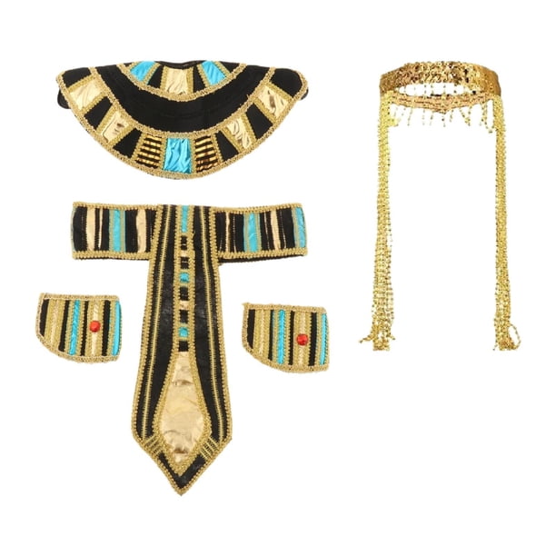 Cinturón de traje egipcio,Disfraz de reina egipcia para adultos del Antiguo Egipto,Disfraz egipcio de lujo para mujer,hombre y adulto,Accesorios de vestuario Cinturón egipcio Collar