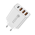 thumbnail image 3 of Cabezal De Adaptador De Carga Para Teléfono Inteligente 3Usb + Pd20W Cargador De Teléfono Tipo C Adaptador De Carga Para Teléfono Inteligente (Enchufe De La Ue Blanco), 3 of 5