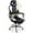 White, variant on ECOTOUGE Gaming Chair with Footrest, Big and Tall Silla Gamer with Massage Lumbar Support, Ergonomic Gamer Chair with Reclining High Back, 360° Swivel Gaming Computer Chair, Red