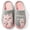PinkCat-Gray, variant on Knivor Cat Cartoon Scuff House Slippers for Women Cute Animal Fuzzy Fleece Lined Slip On Non Slip Thick Sole Indoor Outdoor Winter Couple Slippers