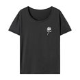 thumbnail image 1 of Camiseta de manga corta para mujer, camiseta de verano suave de recuerdo para desplazamientos, deportes de playa M, 1 of 7