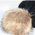 thumbnail image 5 of Sunvit-Panties Winter Beanie for Women Men - Fleece Lined Cable Knit Beanie with Faux Faux Fur Pom Pom, Women and Men One Size Fits Most Warm Acrylic Winter Hat for Teens Adults, Black,Size Free Size, 5 of 6