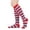Sky Blue-1 Pair#277, variant on Women's Red White Wide Stripe Knee High Socks Breathable Cotton Mid Calf Socks for Christmas Holiday Winter Daily Wear