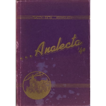 (Custom Reprint) Yearbook: 1940 Central Collegiate Institute - Analecta Yearbook (Calgary, Alberta Canada)