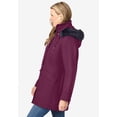 thumbnail image 3 of Woman Within Plus Size Faux Fur Down Parka Coat, 3 of 6