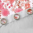 thumbnail image 4 of Homewish Retro Rustic Floral Curtains Pack of 2 (42x84 Each),Country Floral Curtains Blackout,Pink Orange White Bedroom Curtains For Girls,Ultra Soft Home Decor, 4 of 6