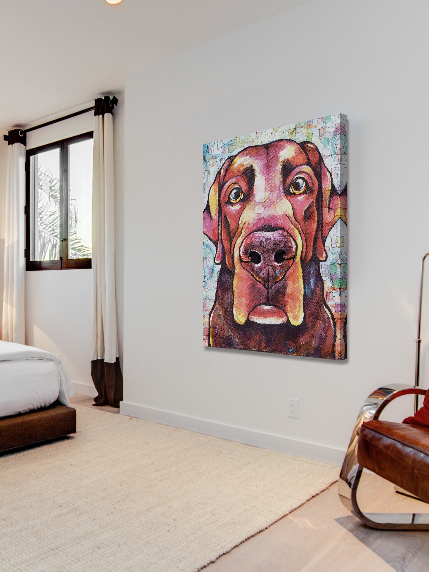 "Lab Pop Art" Painting Print on Wrapped Canvas