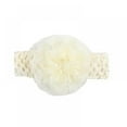 thumbnail image 1 of Summark Chiffon Flower Lace Elastic Headband Baby Baptism Headband Baby Girl Baptism Headband Bow, 0-3 Years Old, 1 of 1