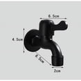 thumbnail image 4 of 1 unidad de grifo negro para lavadora, grifo de pared para jardín, lavabo para jardín al aire libre, grifo vintage negro para lavadora, 4 of 5