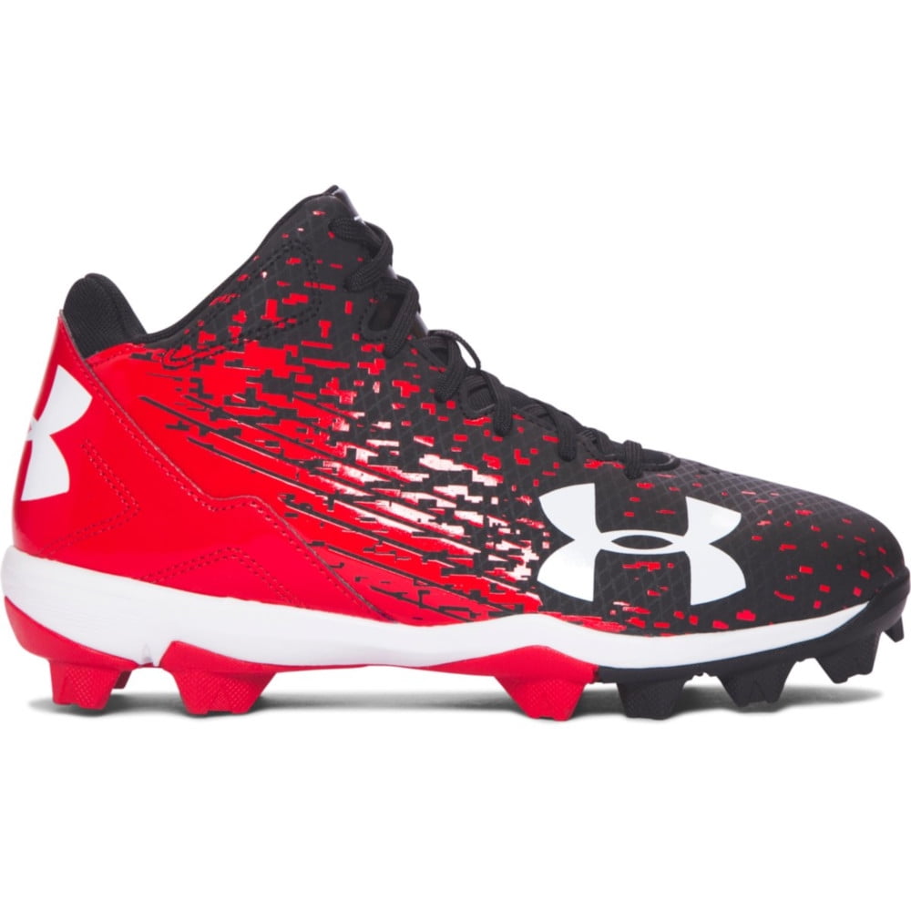 new-youth-under-armour-leadoff-mid-rm-jr-baseball-cleats-black-red-sz-4-y-walmart