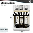 thumbnail image 4 of Stupell Industries Art Deco Paris Storefront Window Display Canvas Art, 30 x 45, by Petals Prints Design, 4 of 8
