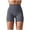 Light Blue, variant on Biker Shorts Women Double Brushed Solid Color Yoga Shorts High Waist Elastic Compression Three Quarter Length Pants