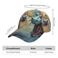 thumbnail image 2 of Sikiie White And Red Storm Dragon Unisex Vintage Washed Unstructured Baseball Cap Soft Cap Adjustable Unisex Baseball Hat Dad Hat, 2 of 6