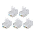 thumbnail image 2 of 5pcs Tool-free CAT5E UTP Network Module RJ45 Connector Socket Computer Outlet, 2 of 6