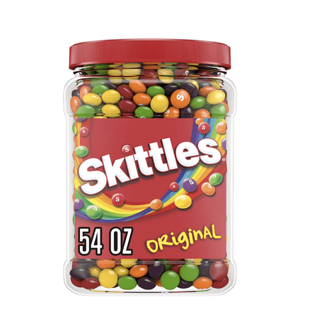 Skittles Original Chewy Candy Bulk Jar, 54 oz.