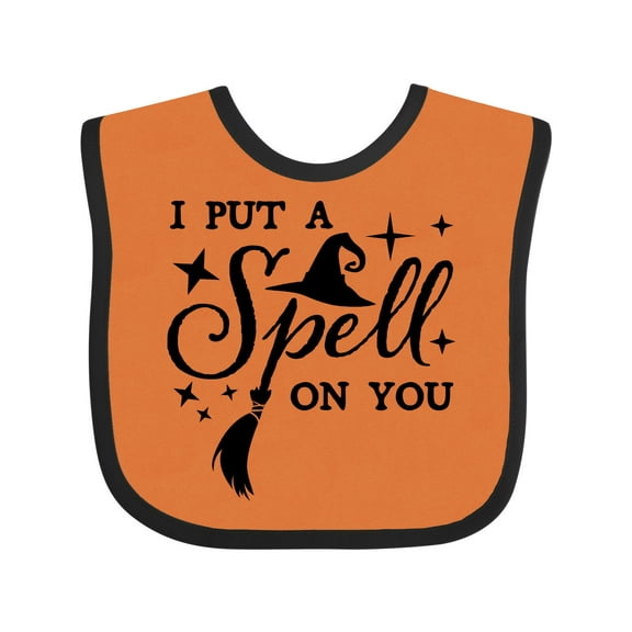 Inktastic I Put a Spell on You Halloween Magic Boys or Girls Baby Bib