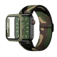 thumbnail image 4 of Case + Stretchy Solo Loop Bands Compatible with Apple Watch Band 38mm 40mm 41mm 42mm 44mm 45mm, Adjustable Braided Elastic Weave Nylon Women Men Wristbands Straps for iWatch Series7/6/5/4/3/2/1/SE, 4 of 9