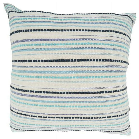 Saro Lifestyle Woven Stripe Throw Pillow Cover