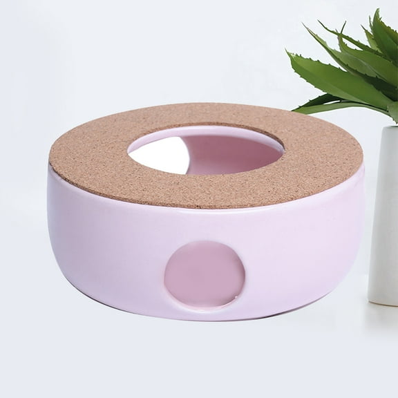 Masteelf  Holder Pink Candle Warmer Ceramic Base Stand Milk Travel