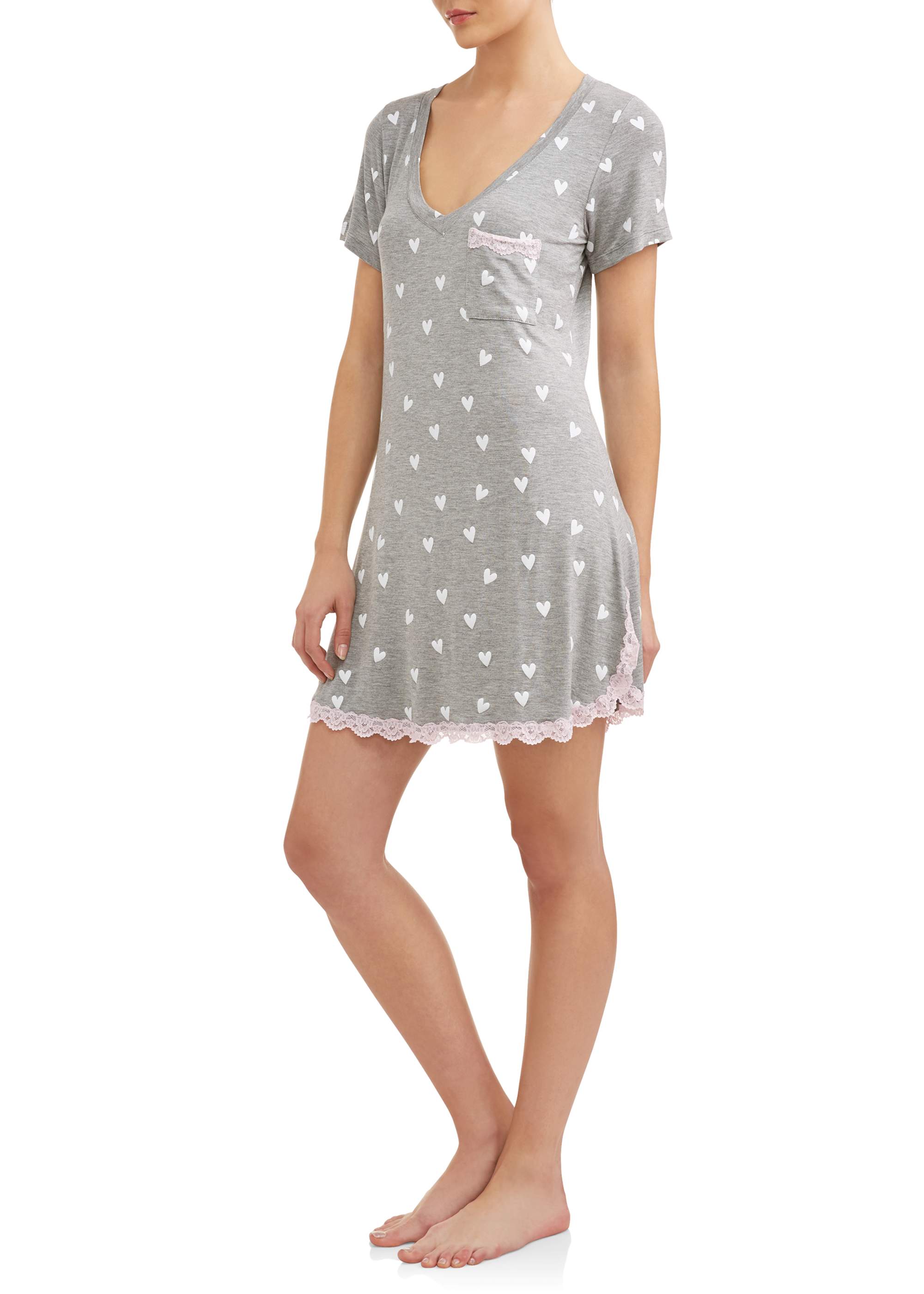 Honeydew Womens Sleepwear Medium Bridal Heart Nightgown