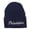 Navy, variant on City of Philadelphia Embroidered Long Beanie - Black OSFM