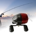 thumbnail image 3 of Moulinet de Pêche 10lb/85yds Moulinet Baitcasting pour Réservoirs Extérieurs Rivières Rouge Double Poignée, 3 of 8