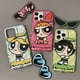 thumbnail image 3 of Funda de teléfono con soporte de gafas de sol Powerpuff para niñas, carcasa de silicona para iPhone 14, 13, 12, 11 Pro Max, X, XR, XS, 6, 6S, 7, 8 Plus, SE 2020, 3 of 4