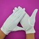 thumbnail image 4 of Qarigey Guantes de etiqueta Diseño de rayas estéreo Tela de poliéster de moda Manoplas cómodas y fáciles de usar para desfiles militares guantes y mitones Blanco, 4 of 6