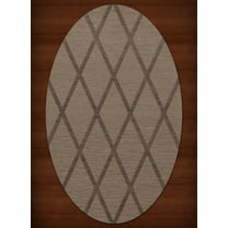 Dalyn Dover Area Rug DV11 Dv11 Stone Lines Diamonds 4' x 6' Oval