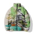 thumbnail image 2 of Abrigos de invierno Ropa para hombre Chaqueta con estampado de estatuas retro Parka para hombre Ropa de algodón nueva y moderna Chaquetas frías para hombre Abrigo para hombre, 2 of 5