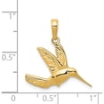 thumbnail image 5 of 14K Yellow Gold Hummingbird In Flight Pendant (21 X 21) Made Peru c3477, 5 of 6