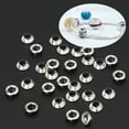 thumbnail image 3 of UNTERING Bracelet 30Pcs Silver Plated Smooth Beads Large Hole Beads For Jewelry Making, 3 of 6