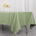thumbnail image 2 of Efavormart 60x102" Seamless Premium Eucalyptus Sage Green 200 GSM Linens Polyester Rectangle Tablecloth Commercial Grade For Wedding Banquet Restaurant, 2 of 11