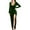 2-Green, variant on Dzwdwz Fashion Sexy Casual Women Long Sleeve Solid Slim V Neck Ladies Long Dress Dresses Breathable Fabric Elegant Dresses For Women And Girls Wine