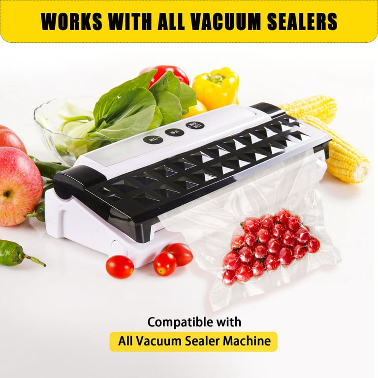 FoodVacBags 8 x 50' Vacuum Sealer Bags (4 Count) - Commercial