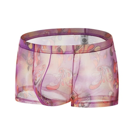 Bigersell Cotton Underwear for Women Seamless Clearance Women Underwear High Cut Panty Style P-1524 Cotton Boyshort Panties Thong Panties Briefs Mid Waist Women s Briefs Purple XL