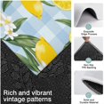 thumbnail image 3 of Yellow Lemon Fruit Flowers BlueWhite Pattern Kitchen Rugs Sets Of 3,Kitchen Runner Rugs Non Skid Washable,Decorative Kitchen Floor Mats for Kitchen,Sink,Laundry,17"x30"+ 17"x47" + 17"x59", 3 of 6
