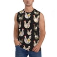 thumbnail image 2 of Picia Flowe Rooster mens Cotton Tank Undershirts , Moisture-wicking Ribbed Tanks, Lightweight Cotton Tank Undershirts-, 2 of 8
